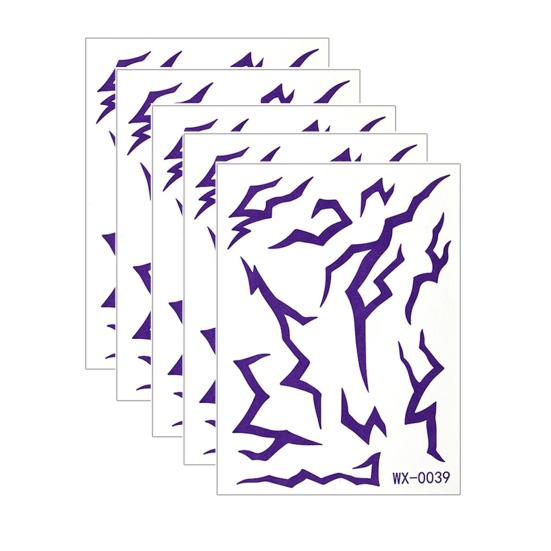 Baizihuahu 5 Sheets Temporary Tattoo Stickers, Skin-Friendly Demon Energy Pattern Tattoos, Hypoallergenic Non-Irritating Stickers for Kids Adults