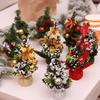 20cm Christmas Tree Decorations Mini PVC Artificial Xmas Tree Cartoon with Foam Balls Christmas Ornament Tree