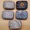 Flower Bags Crystal Clutch Evening Purse WHTUOHENG Women Diamond Rhinestone Handbags Formal Wedding Party Purple/Blue/Gold Bags