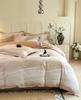 Pure Cotton Fresh Style Bedding Set: Modern Minimalist Duvet Cover, Sheet & Fitted Sheet for Spring/Summer