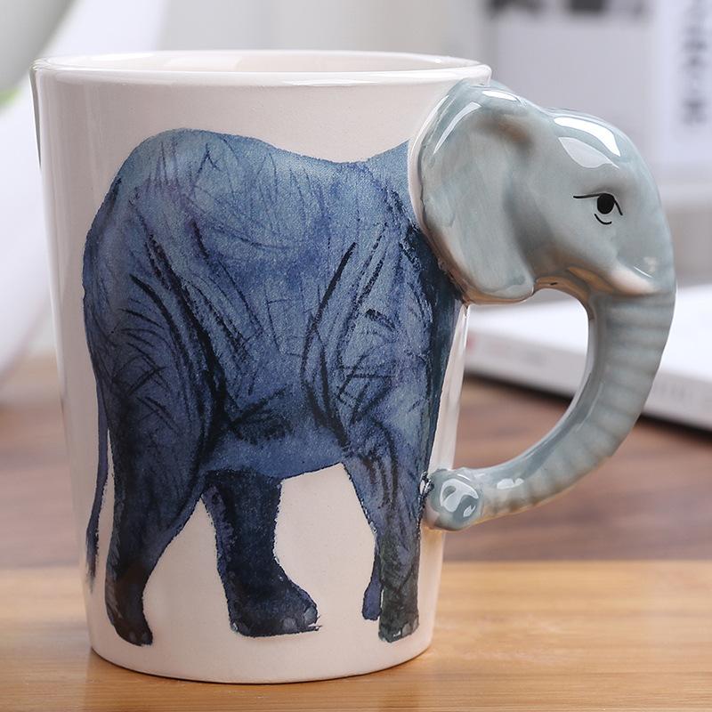 

Cartoon modeling cup ceramic mug milk cup