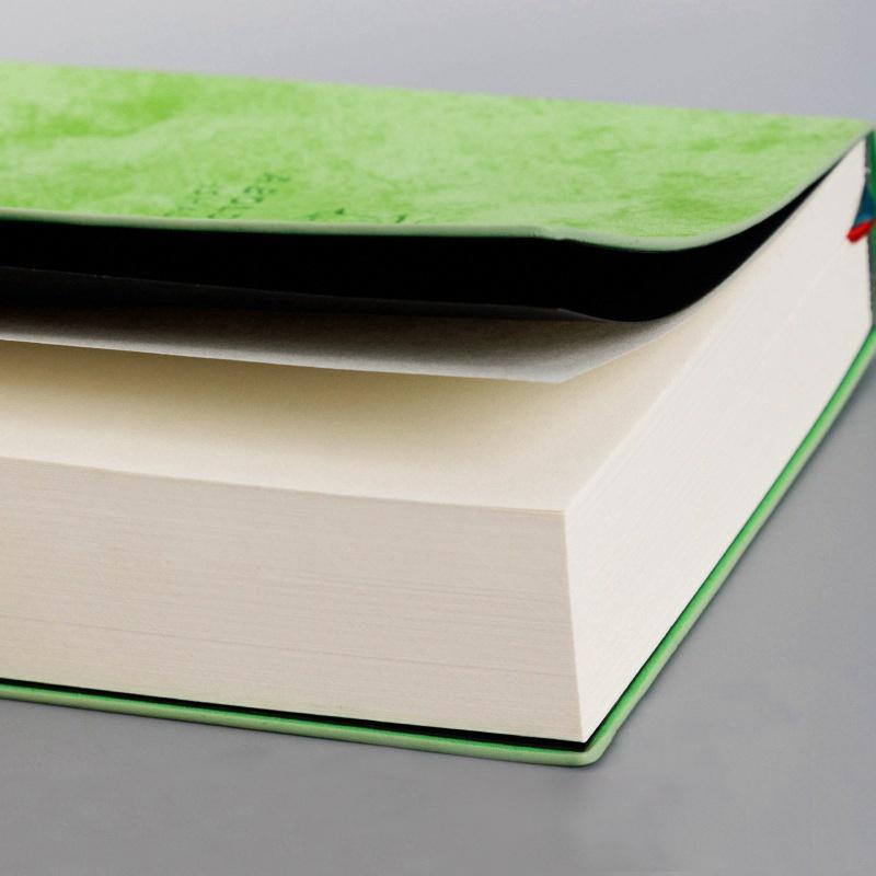 Ultra-thick 640-page Notebook Thickened and Enlarged Soft Leather Hand Account Diary Notebook Student Reading Classroom Horizontal line/Blank Notebook