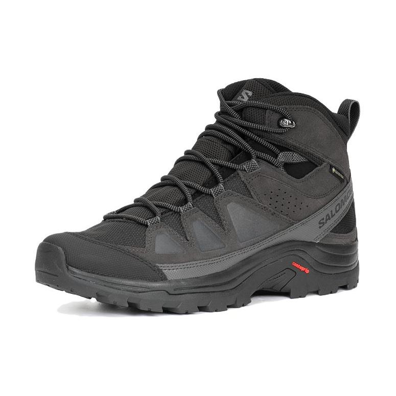SALOMON XT-Quest Round Toe Comfortable Waterproof Breathable Mid-Top Outdoor Functional Shoes Men Shoes Black 471813