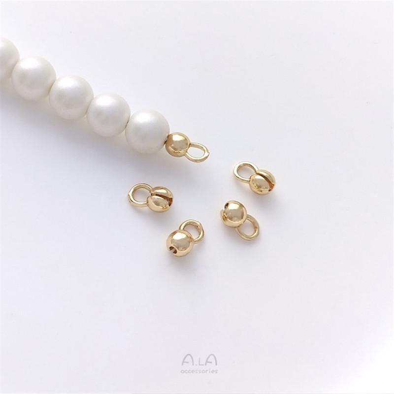 14K Gold-Filled Color-Retention Clasp Connector Beads and End Caps for DIY Jewelry