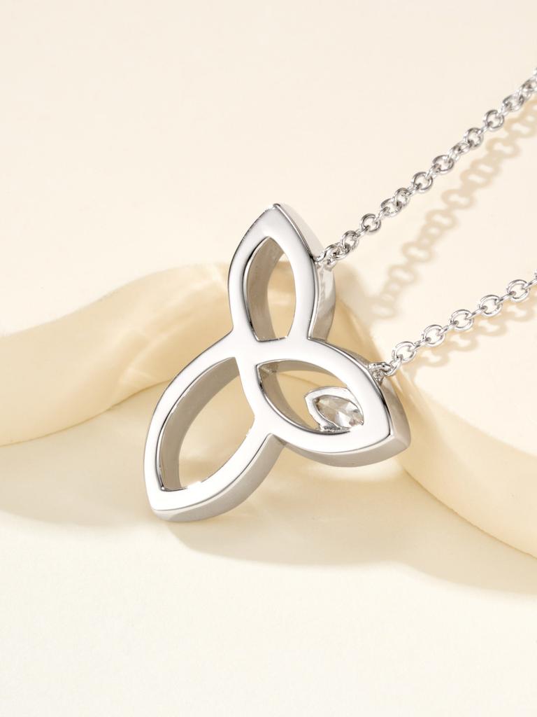 Diamond Necklace, Clover Pendant High-quality Color Separation and Electroplating Daily Dressing Gift Giving