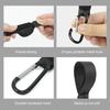 2PCs baby stroller hook clip aluminum alloy carabiner cart organizer diaper bag shopping pram hook hanger stroller accessories