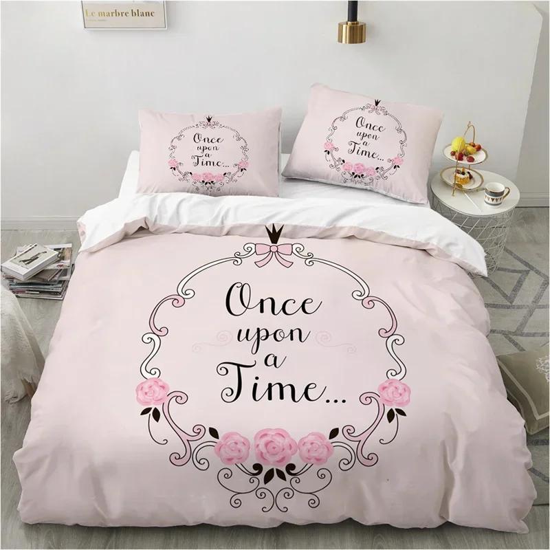 Cute Cartoon Animals Pink Toddler Funny Cat Comfortable Duvet Quilt Cover Pillowcase Bedding Set Bedroom Decoration Home Textile
