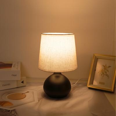 Modern Design Warm Light Fabric Desk Lamp, USB with Switch, Home Decoration Lamp, Bedside Lamp, Gift Lamp