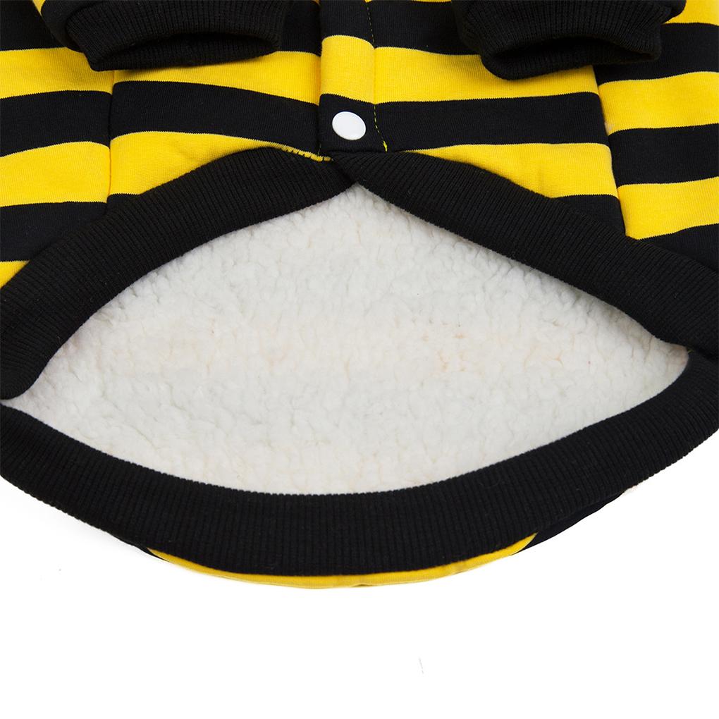 Pies Pasiasta Bluza z Kapturem Ubrania dla Buldoga Małe Średnie Psy Szczeniak Kot Bluza Polarowa Kurtka Ciepła Bawełniana Płaszcz Kostium dla