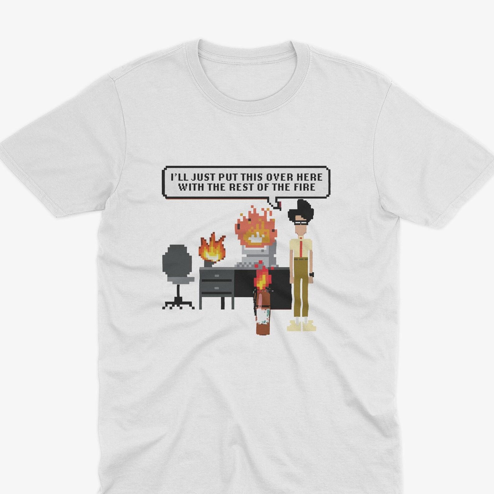 IT Crowd FIRE T-Shirt - Moss IT Crowd, Douglas Reynholm T-Shirt, Reynholm Industries Tee, It Crowd Tee, It Crowd Gift S