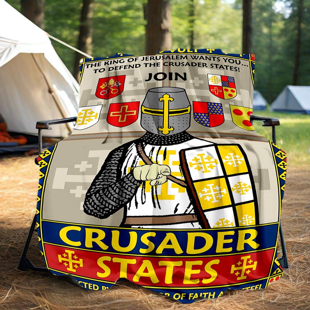 Crusader States Defense Flannel Blanket Super Soft Warm Cozy Blanket for Sofa Bed Office Travel All‑Season Home Decor Gift