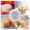 8pcs Daisy Pattern Cookie Cutter PP Biscuit Cutter Mold Flower Plunger Cutter  Summer Baking