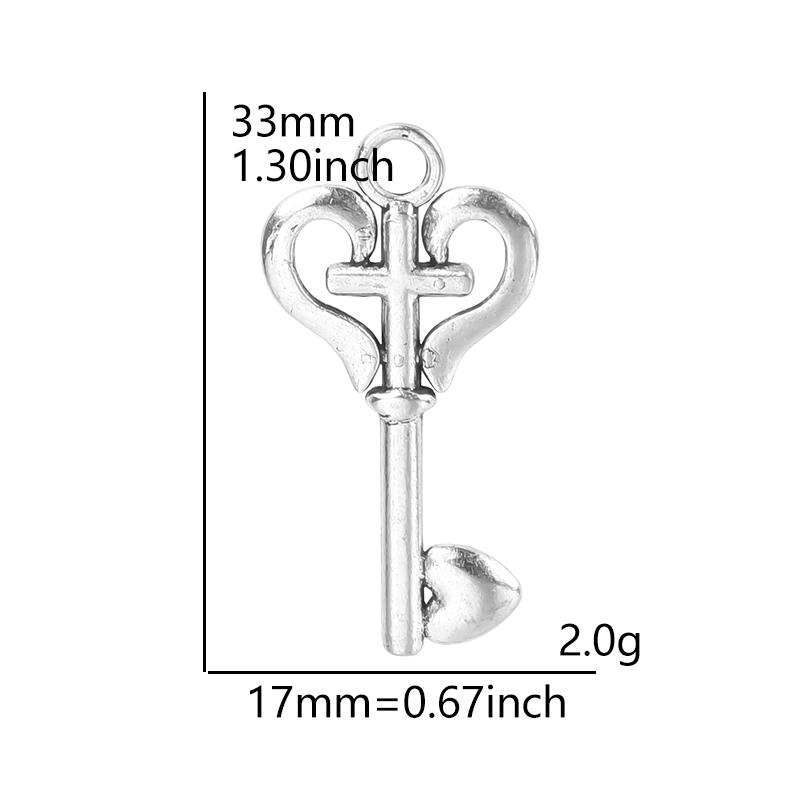 6pcs Religious Metal Retro Silver Color Cross Pendant Charms For Jewelry Making Bulk Christ Jesus Pendants DIY Necklace Earrings
