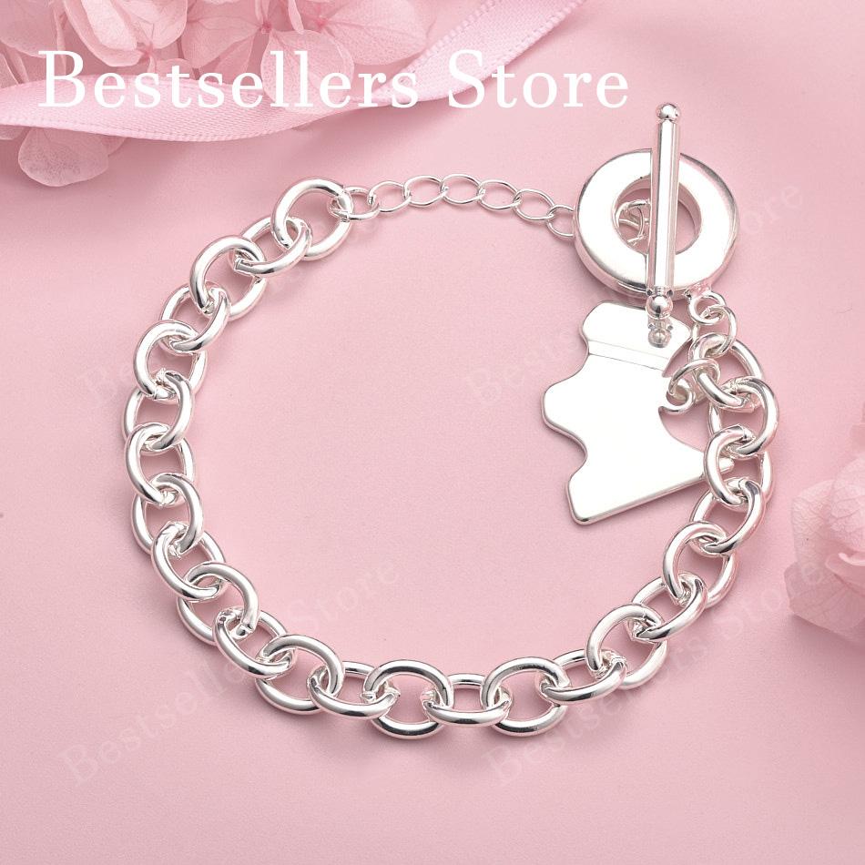 925 sterling silver 8-inch cute little dog bracelet for women s parties, fashionable weddings, jewelry accessories 20cm серебряный