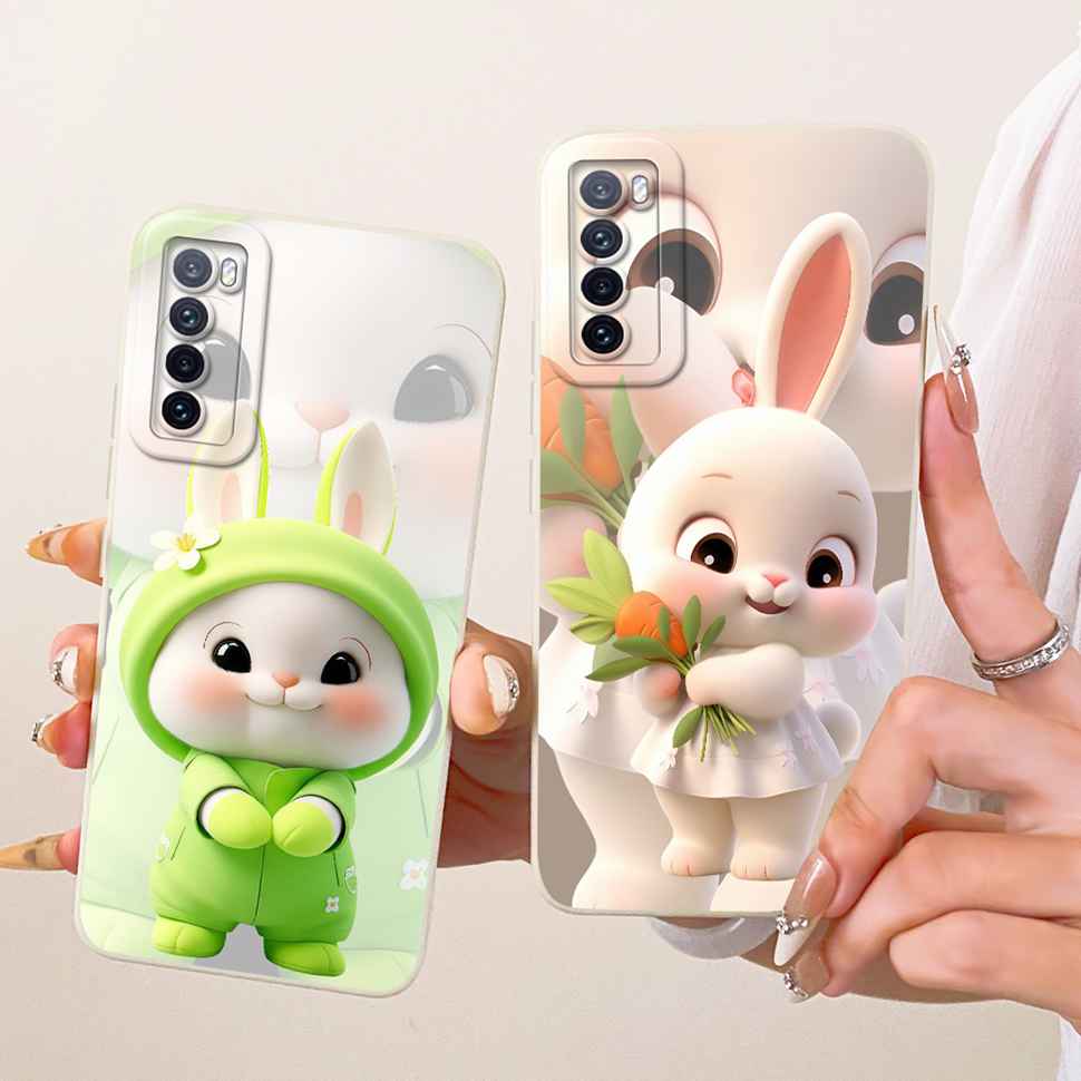 For Huawei nova 7 5G JEF-TN00 JEF-AN00 Case Silicone Back Cover For Huawei Nova7 JEF-NX9 JEF-AN20 Simple Style Phone Cases