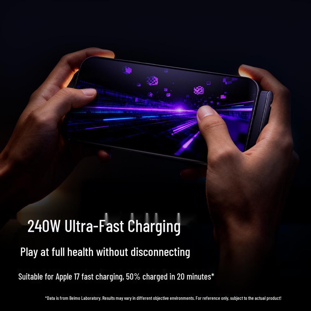 In-Stock 240W Foldable Fast Charging Braided Dual C Data Cable for Apple & Huawei Phones
