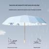 16-Speichen-Doppelnutzungs-Farbschirm: Schutz bei Regen oder Sonnenschein, Dreifach-Doppelfalt-Design