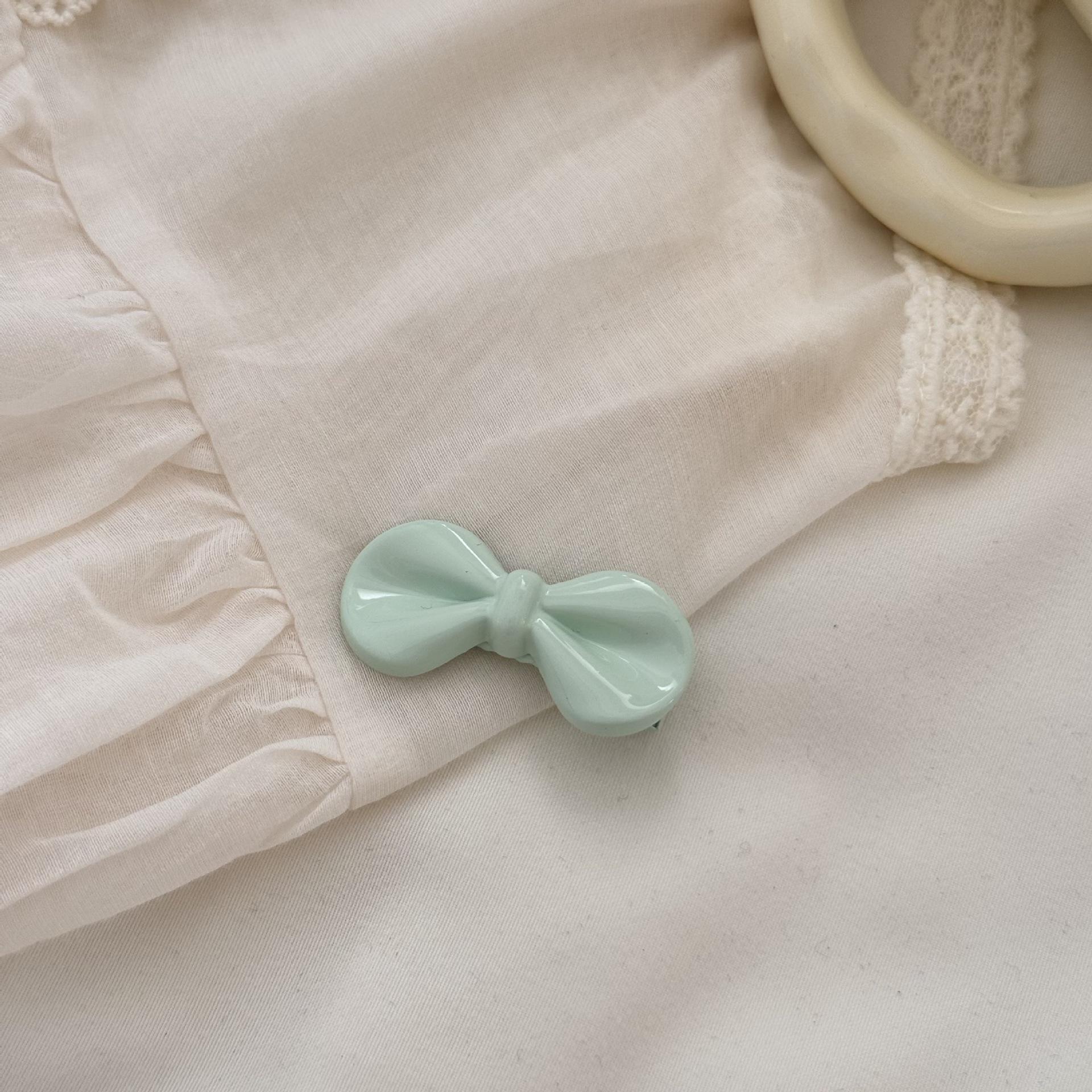 

Жасминовый зеленый галстук ~ Сладкий и свежий зеленый жемчуг бант заколка для волос челка рваный повседневный универсальный шпилька винтаж ведущая мода милый kpop