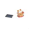 Elegant Rectangular Snack Plate And Cat Wall Clock Organizer for Homes Hotels Kids Office Bedroom