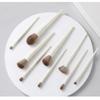 ALLEVG Makeup White Premium Fiber Suitable for Beginners and Sensitive Premium Fiber Makeup Gift Pouch Included Brushes, 10-Piece Set, Brushes,