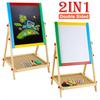 2 1 In Adjustable Bla White Wooden Easel Ding Chalk Board Childs Art Craft Toy