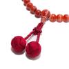 Nenjudo in Prayer beads for women High quality natural stone Red striped agate Pure silk tassel Comes with a prayer bead bag Can be used by all