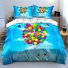 Colorful Balloon Adventure Set Soft Comfortable Duvet Cover Bedding Set Included 1*Duvet Cover & 2*Pillowcases, Gift