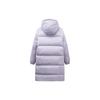 Anta Solid Color Water-Resistant Mid-Length Duck Down Jacket Women Outerwear Light-Lavender 962348904-5