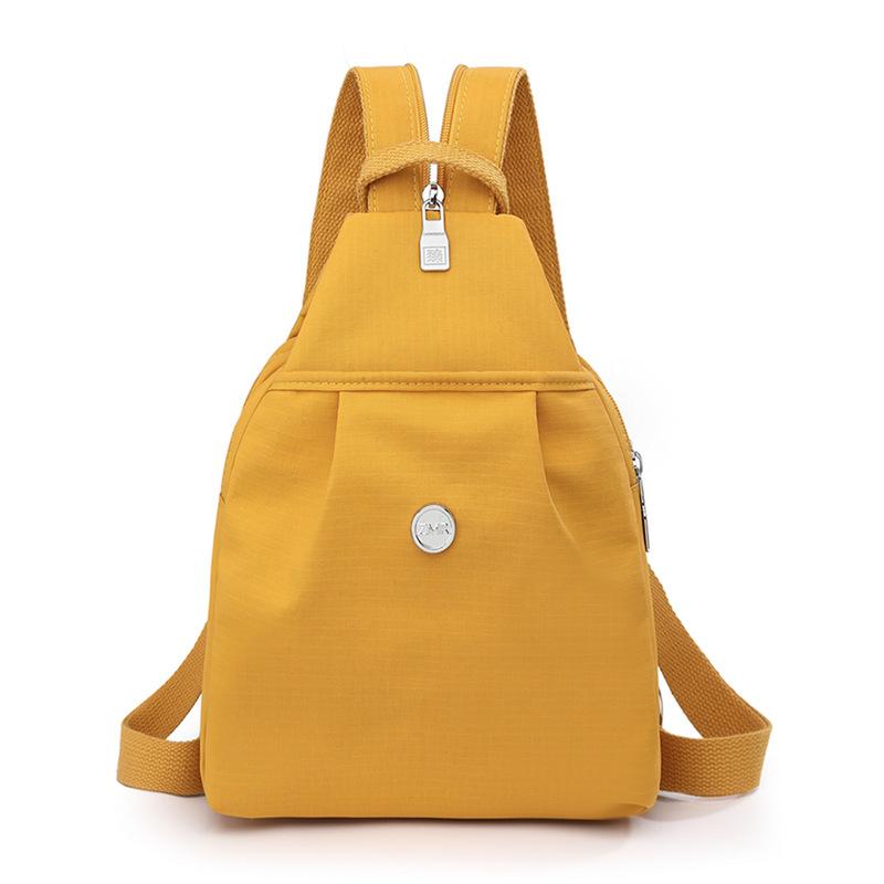 

Многофункциональная нагрудная сумка через плечо женская сумка через плечо рюкзак большой емкости бежевый