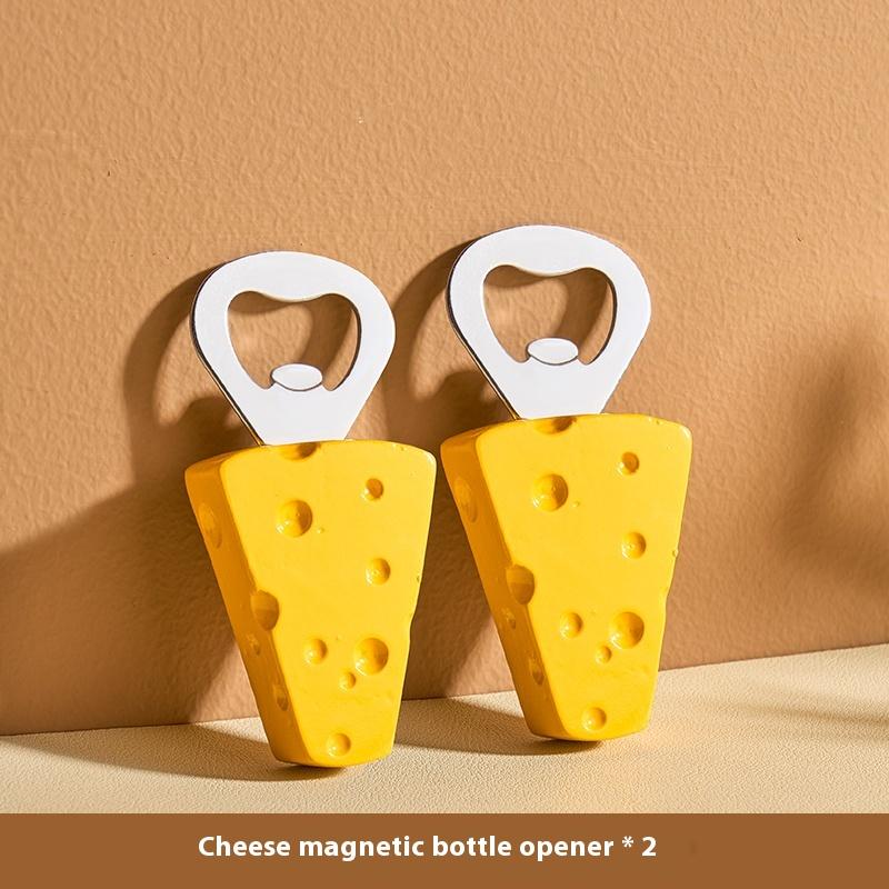 Cute Beer Opener Kawaii Candied Haws Cheese Refrigerator Magnets Home Decor Kitchen Gadgets Bottle Opener Bar Accessories