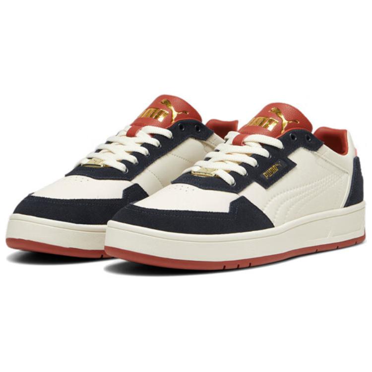 Puma Comfortable Simple Low-Top Sneakers Unisex Sneakers White Navy-Blue 395087-05