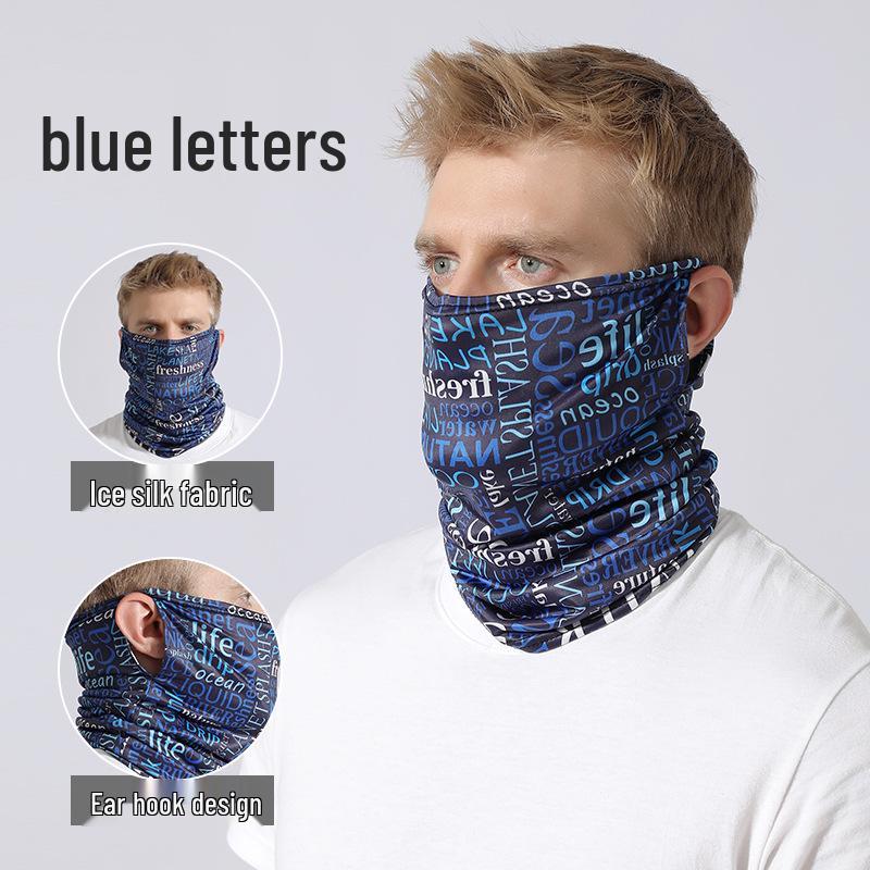 Sommer Eis Seide Nackenwärmer Stirnband für Radfahren und Outdoor-Sport