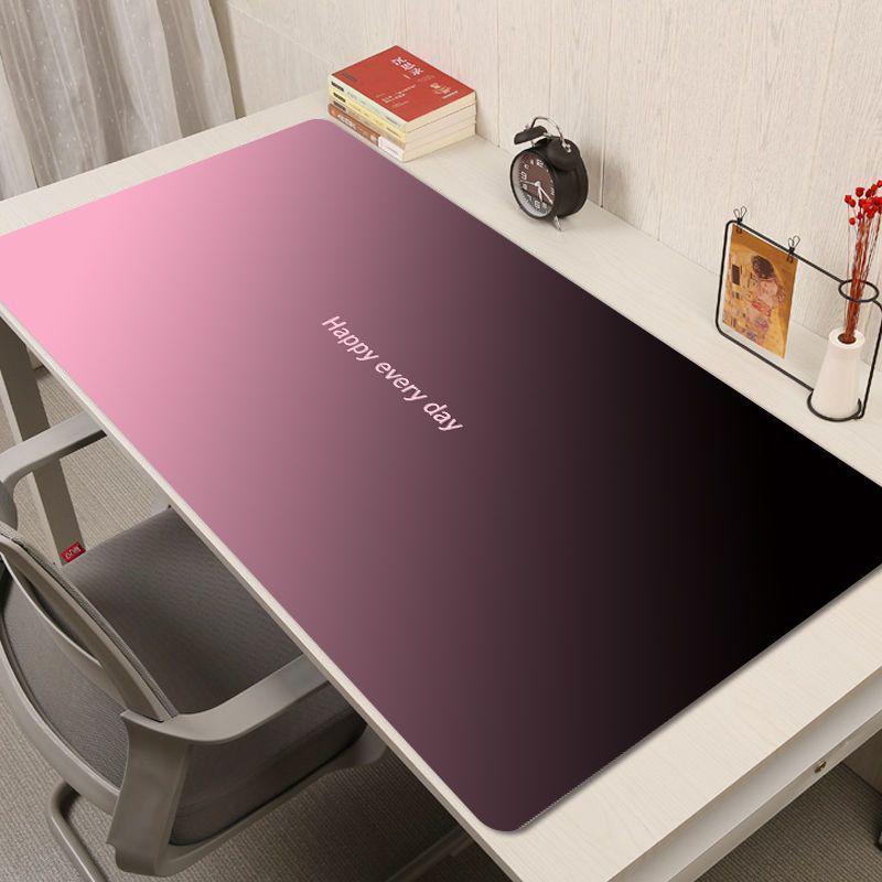 Morandi Esports Large Gradient Mouse Pad - Black & Pink Desk Mat for Office/Keyboard