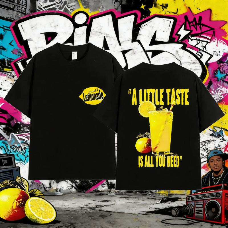 2025 Summer Louis Tomlinson Lemonade A Little Taste Is All You Need New Album Men Women Oversized Cotton Breathable Tshirt