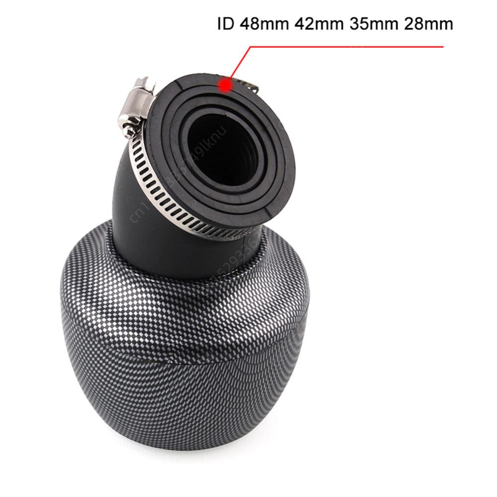 Motorcycle Air Intake Filter Cleaner 28mm 35mm 42mm 48mm Motorcycle Air Filter for Yamaha GP110 100cc 125cc Mopeds Qiaoge JOG