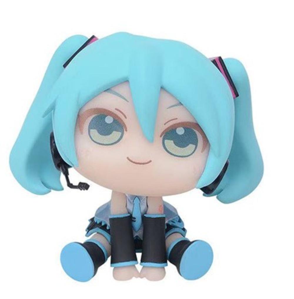 Kawaii Hatsune Miku VOCALOID Fufu Chibi Figurine Cartoon Doll Desktop Ornament Action Figures PVC Models Anime Collectibles