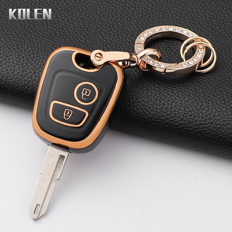 For Peugeot 107 206 207 307 For Citroen C1 C2 C3 C4 For Toyota Aygo Fashion Tpu Car Smart Key Case Cover Protected Keychain Fob