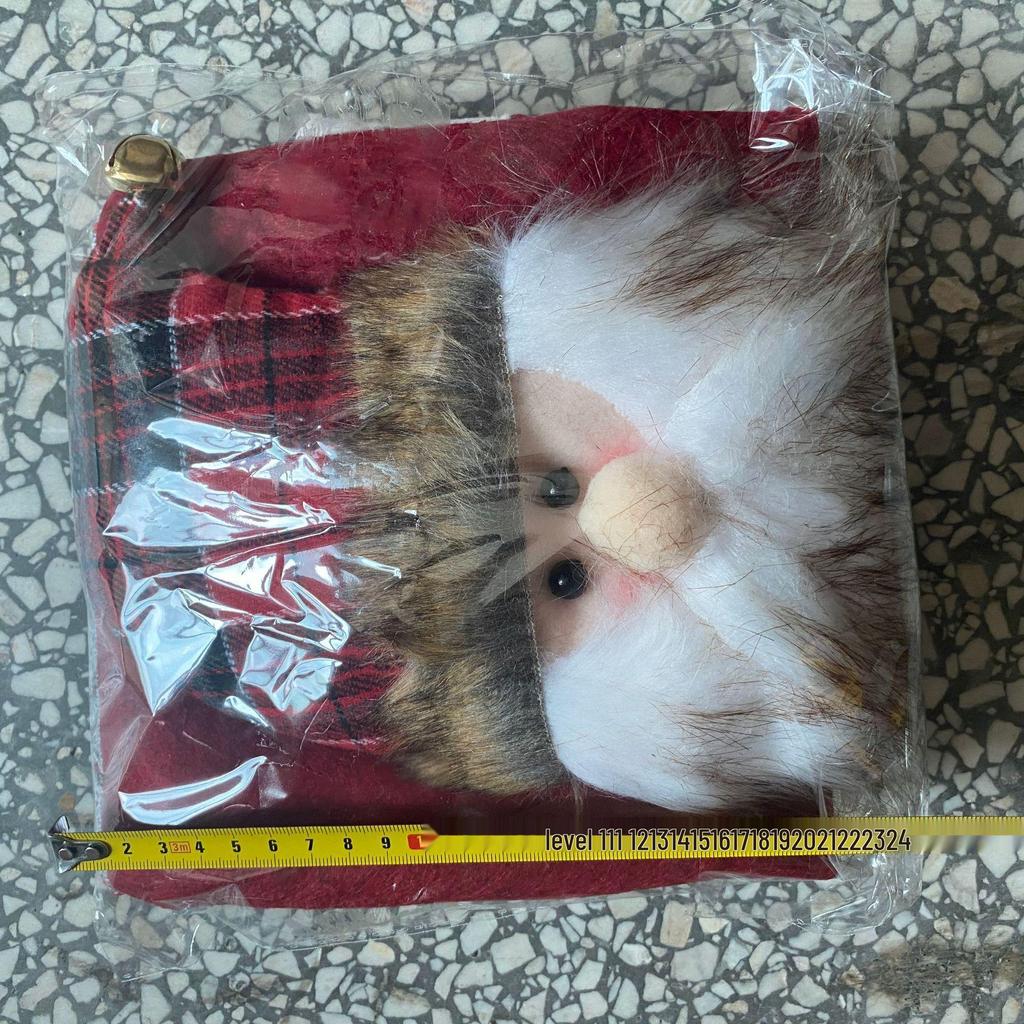 Weihnachtsmann 3D Cartoon Kunstleder Stuhlhussen Set