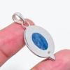 Kyanite - Nepal 925 Sterling Silver Pendant V4795, Blue Pendant, Oval Pendant, Valentin's Day Gift, Gift For Her, Birthday Gift, Handmade Jewelry, Sil