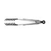 10-inch long-handled food tongs for pasta, salad, and spaghetti, stainless steel grilling tongs with heat-resistant handle