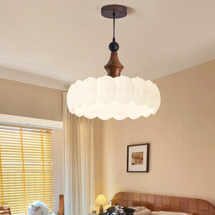 French Cream and Chinese Style Chandelier: Warm, Eye-Protective Light for Bedroom, Study, or Retro Dining Room
