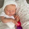 BZDOLL 20 Inch 3D Skin with Visible Veins Like Real 50 CM Soft Vinyl Asleep Reborn Baby Doll Toy for Girl Cloth Body Kid Art