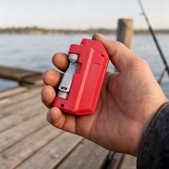 Automatic Fishing Knot Tying Tool, Portable Electric Lure GT Knotter Device, Quick Fishing GT Knotting Machine, Gift for Fishing Lovers
