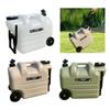 Wasserbehälter mit Rädern Große Kapazität 28L mit Griff Zugstange Wasserfass für Camping Notfall Outdoor Wandern Baden