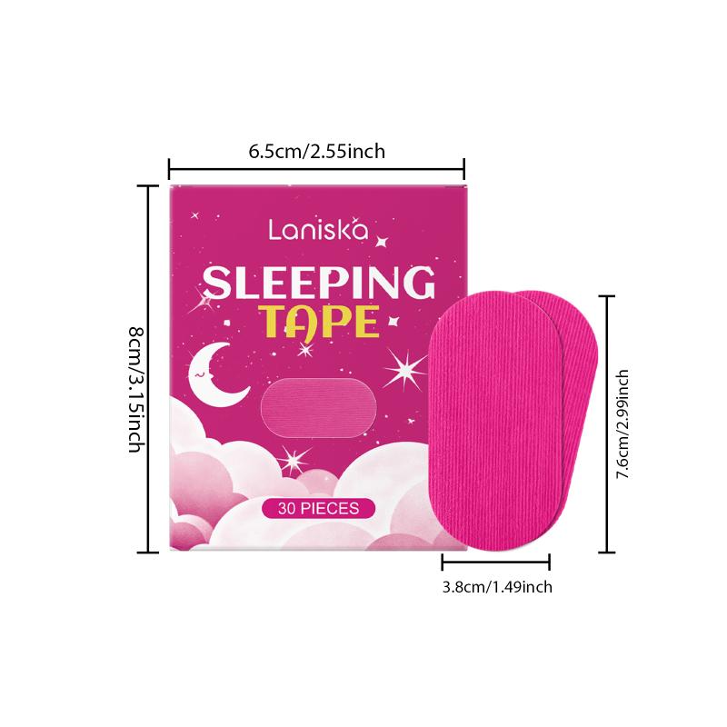 No Snore Mouth Tape 30PCS Gentle Adhesive Sleep Strips Soft and Comfortable for Home Bedroom Travel