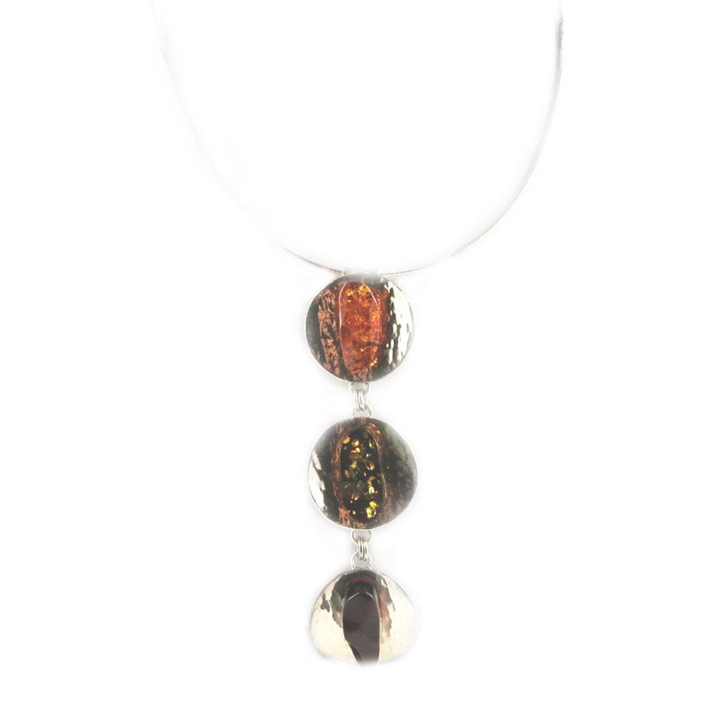 Les Trésors De Lily [E3419] - Collier Argent 'Cleopatra' Ambre