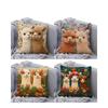 Adorable Alpaca Printed Pillow Soft Waist Cushion Living Room Sofa Decor Carriage Pillowcase Home Decorative Long Rectangle P...