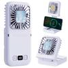 Benzisun Handy Portable Fan New Instant with Cooling Neck 5 Wind Speed 6000mAh Large Mobile Strong Heat Fireworks Cherry Blossom Strap Included [2025