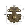 4pcs Antique Bronze Hasps Lock Decorative Jewelry Wood Box Padlock with Screw