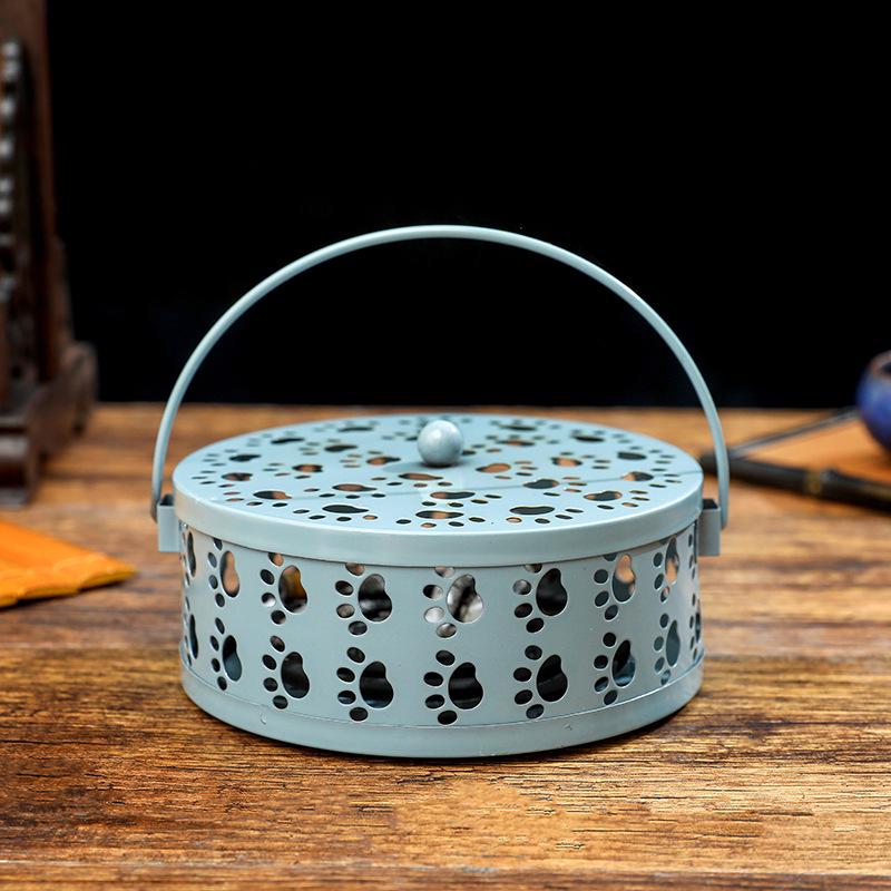 Creative Cat Paw Indoor Aromatherapy & Mosquito Coil Burner - Fireproof Wrought Iron Holder